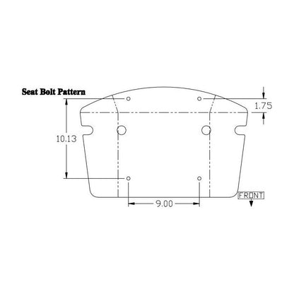 4 Piece Tractor Seat Cushion Set for Case