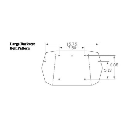 4 Piece Tractor Seat Cushion Set for Case