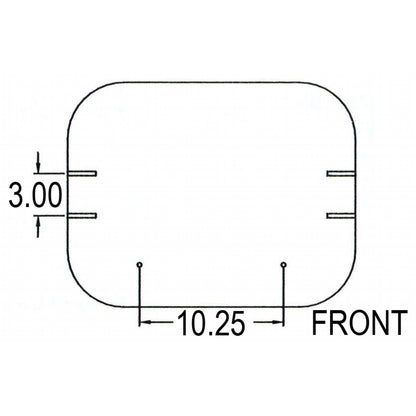 3 Piece Embossed Tractor Seat Cushion Set for International