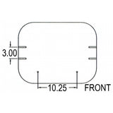 3 Piece Embossed Tractor Seat Cushion Set for International Harvester