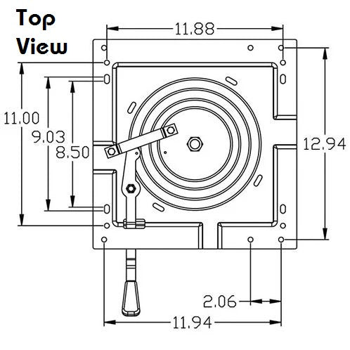 Tractor Loader Excavator Seat Swivel Kit