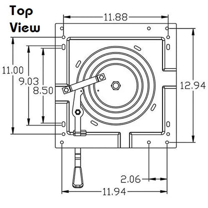 Tractor Loader Excavator Seat Swivel Kit