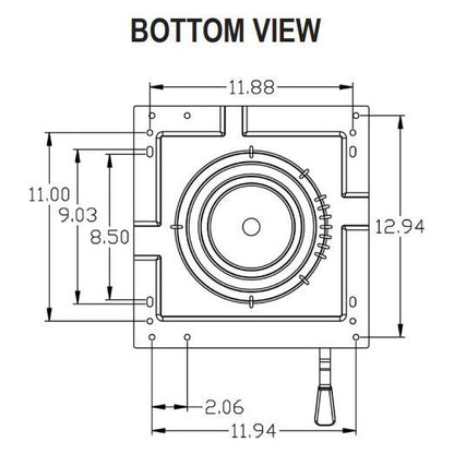 Tractor Loader Excavator Seat Swivel Kit