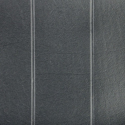 Black textured vinyl tractor seat cushion material with vertical stitched seams for Minneapolis Moline and Oliver tractors.