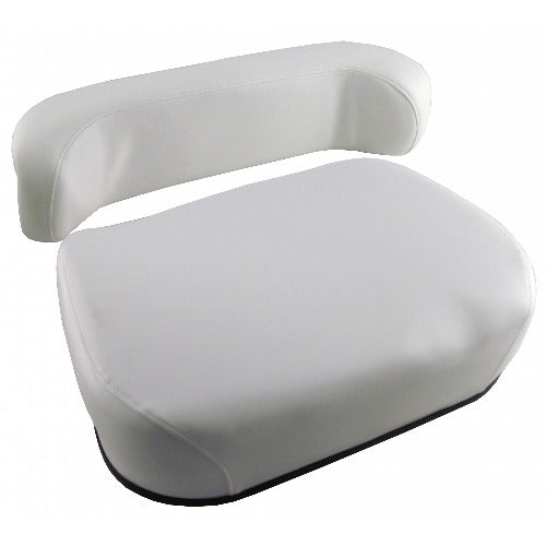 2 Piece Tractor Seat Cushion Set for Moline / Oliver / White