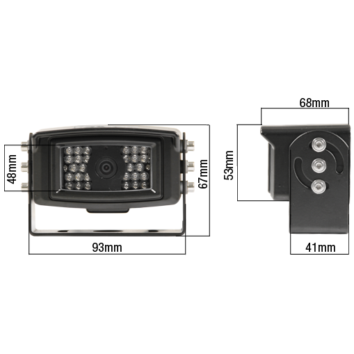CabCAM WaterProof 110° Angle Observation Camera w/ audio