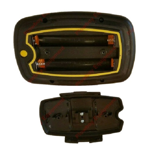 Portable Red Safety Flasher 6" X 4" Battery Operated w/ Magnetic Base
