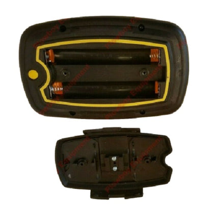 Portable Red Safety Flasher 6" X 4" Battery Operated w/ Magnetic Base