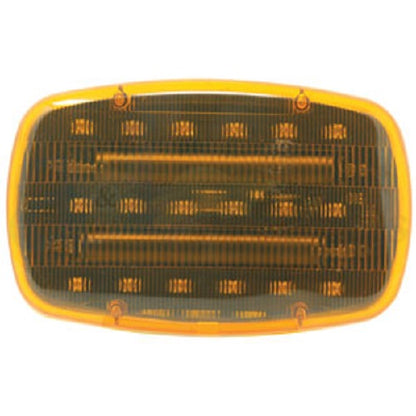 Portable Amber Safety Flasher 6" X 4" Battery Operated w/ Magnetic Base