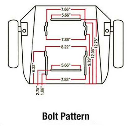 Tractor Seat Assembly w/Arm Rests for Allis Chalmers / Case / Massey Ferguson