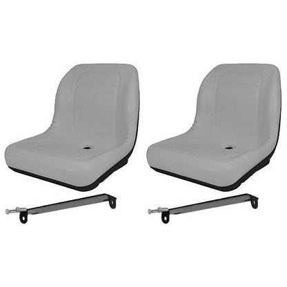 2 Gator Loader Compact Lawn Mower Garden Tractor Seat w/ Flip Bracket