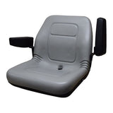 Skid Loader Compact Lawn Mower Garden Tractor Seat w/ Arm Rests