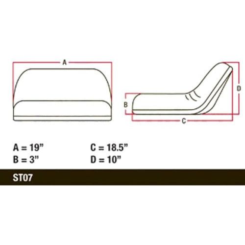 Lawn Mower Garden Tractor Seat w/ Slide Tracks