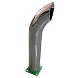 Chrome Exhaust Pipe for John Deere  w/ Dent 21" Tall - 3 1/2" OD