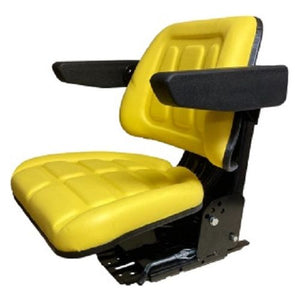 Heavy Duty Farm Tractor Seat w / Suspension / Flip Up Arm Rests