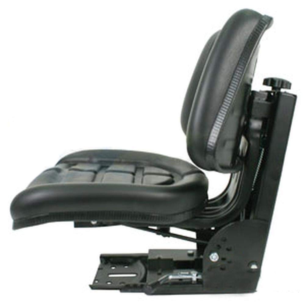 Farm Tractor Seat w/ Suspension & Trapezoidal Backrest