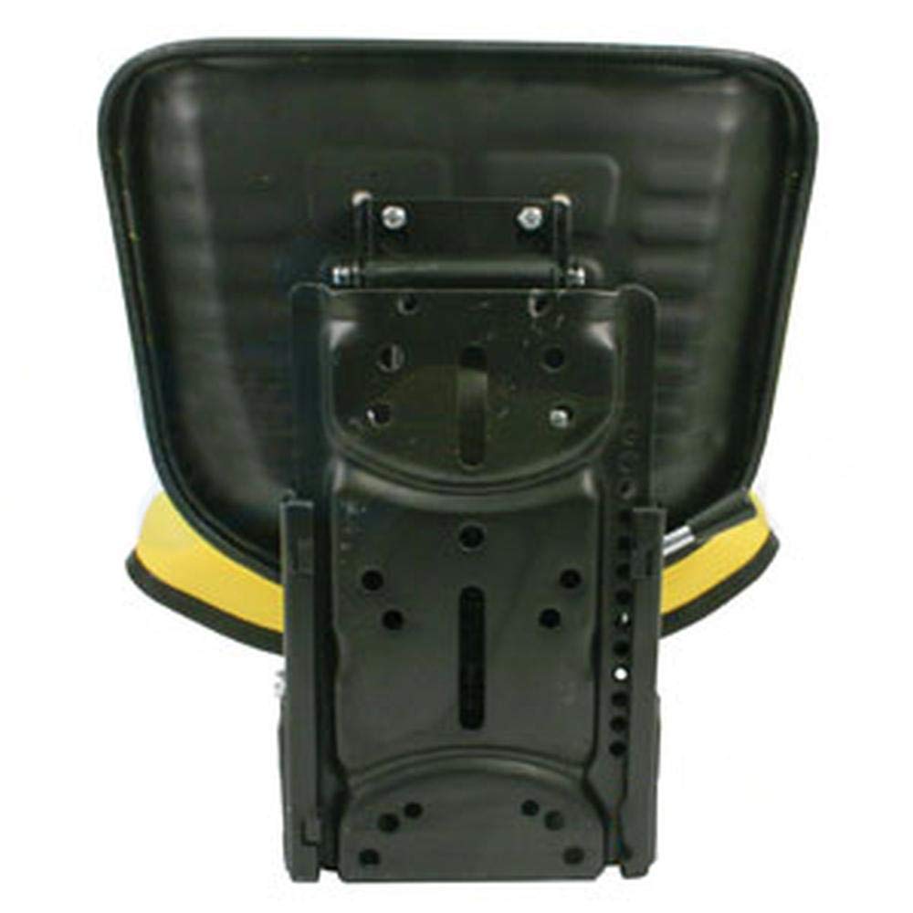 Farm Tractor Seat w/ Suspension & Trapezoidal Backrest