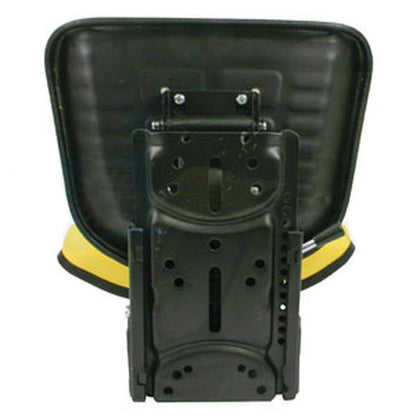 Farm Tractor Seat w/ Suspension & Trapezoidal Backrest