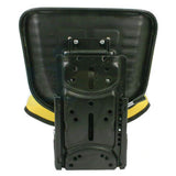 Farm Tractor Seat w/ Suspension & Trapezoidal Backrest